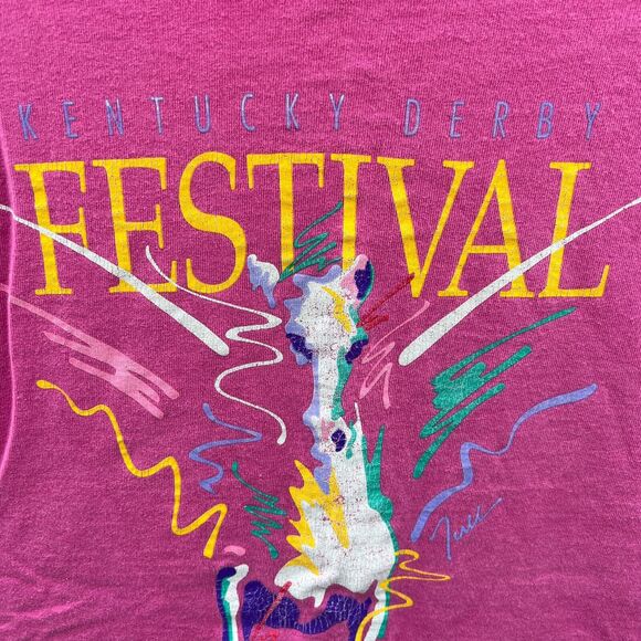 Vintage Kentucky Derby 1996 Shirt Mens Single Stitch USA 90’s Extra Large XL - Picture 3 of 14